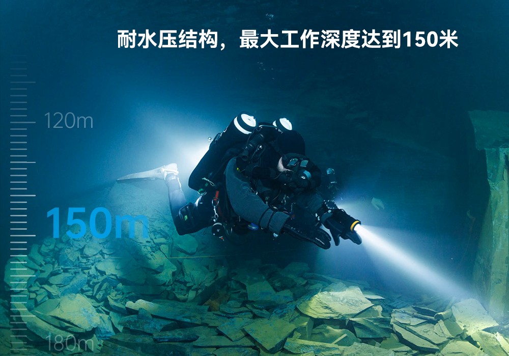 D920潛(qián)水無線主燈,水下(xià)技術主燈,潛(qián)水照明燈,水域救援照明,草莓视频官网OrcaTorch