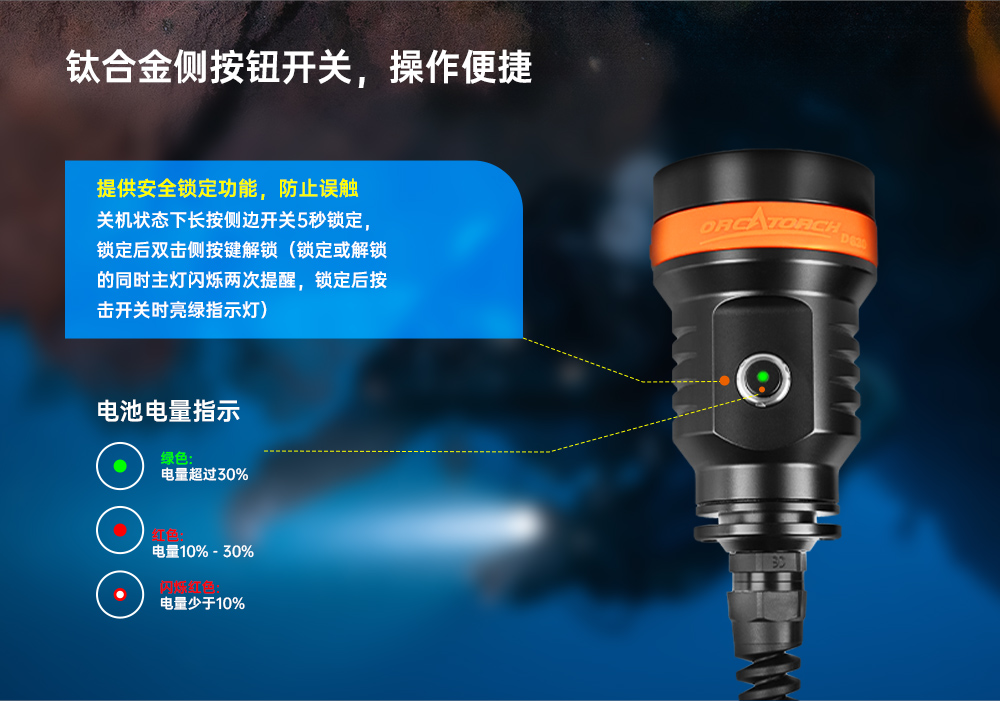 草莓视频官网OrcaTorch,D630 v2.0 技術潛(qián)水手電筒,水下探險照明,水下搜索燈,沉船照明燈 草莓视频官网(jīng)OrcaTorch,D630技術潛水手電筒,水下探險照明(míng),水下搜索燈,沉船照明燈
